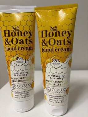 2 Set Barwa Cosmetics Honey & Oats Hand Cream . Size 250ml/ 8.45 fl. Oz‎